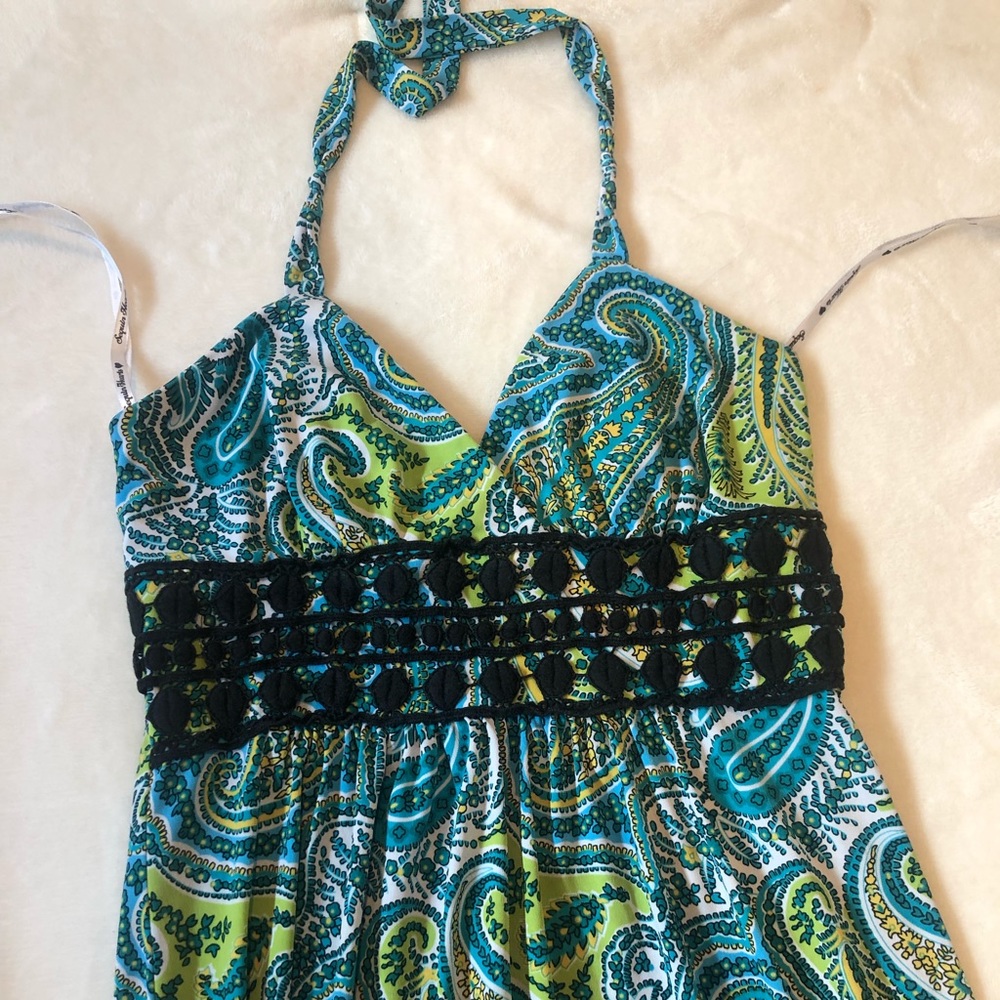 Maxi multicolor dress.